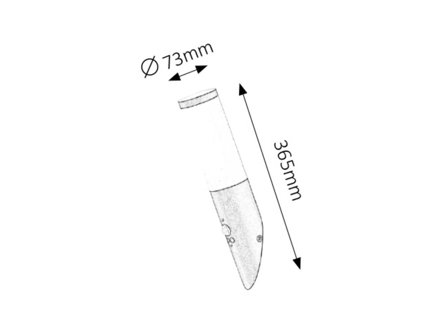 Aplica Black torch E27 1x MAX 25, negru mat