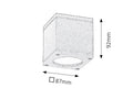 plafoniera Akron GU10 1x MAX 35, antracit