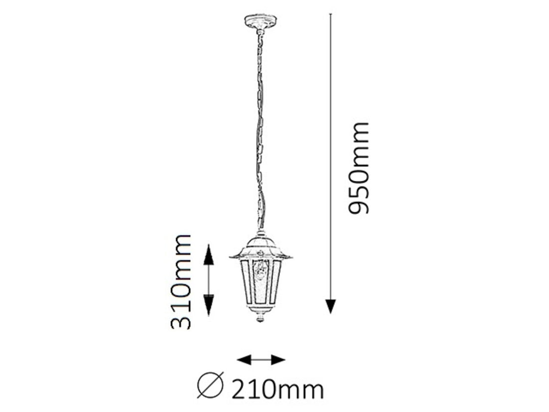 pendul Velence E27 1x MAX 60, alb