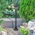Stalp De Exterior Velence Rabalux 8210 E27 1x60w Negru - imagine 3