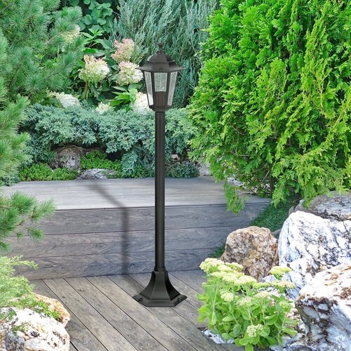 Stalp De Exterior Velence Rabalux 8210 E27 1x60w Negru - imagine 3