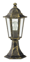 stalp exterior Velence E27 1x MAX 60, auriu antic