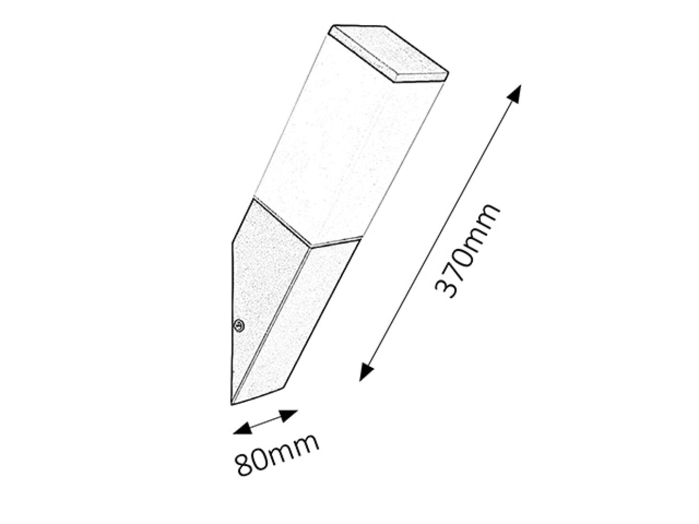 Aplica Bonn E27 1x MAX 60, negru mat