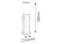 stalp exterior Bonn E27 1x MAX 60, negru mat