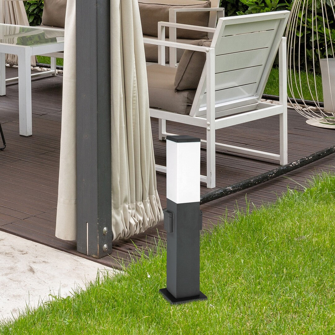 stalp exterior Bonn E27 1x MAX 60, negru mat