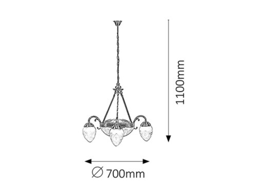 Corp iluminat Annabella 3xE14/40W/230V Rabalux - imagine 3