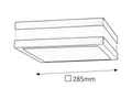 plafoniera Stuttgart E27 2x MAX 11, antracit