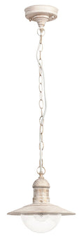 pendul Oslo E27 1x MAX 60, alb antichizat