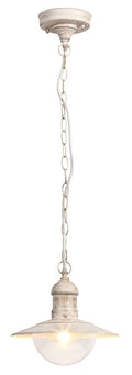 pendul Oslo E27 1x MAX 60, alb antichizat