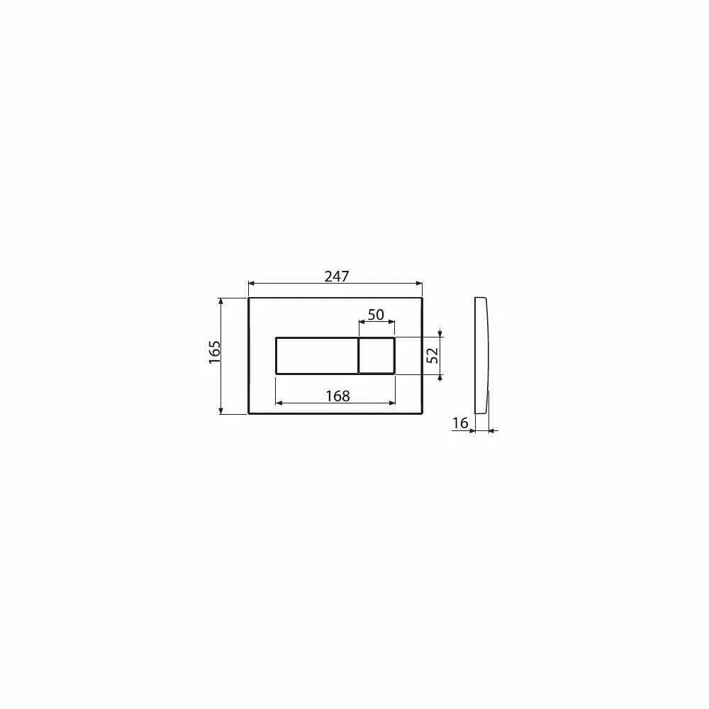 CLAPETA ACTIONARE BASIC M378, ABS, NEGRU LUCIOS