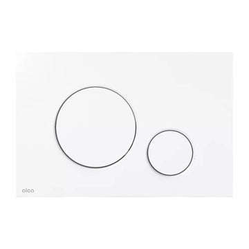 Clapeta Alcadrain actionare thin M676, grosime 5 mm, ABS, alb mat