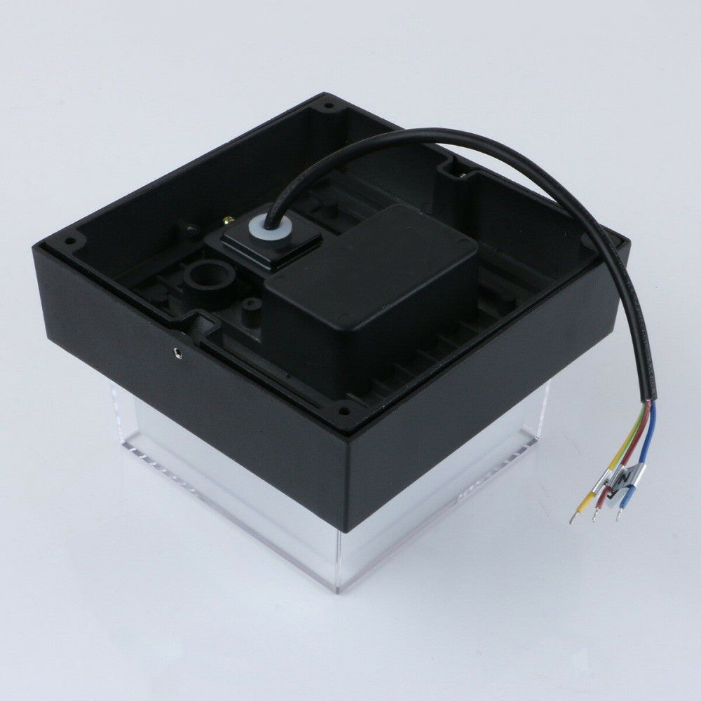 Aplica LED de exterior, 160x160mm, 12W=75W, 3000K, lumina calda, 1080Lm, IP65