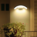 Aplica LED de exterior concava Neagra, 24W=160W, 3000K, lumina calda, 2160Lm, IP65