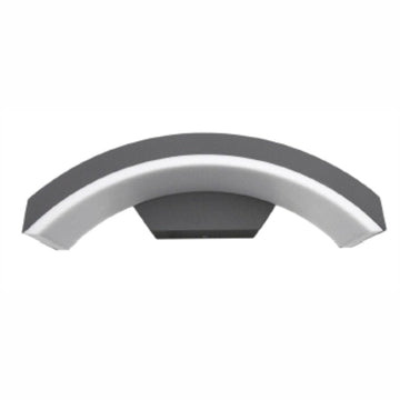 Aplica LED de exterior concava Neagra, 24W=160W, 3000K, lumina calda, 2160Lm, IP65