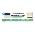 Aplica LED de exterior extra-plata Long, 24W=160W, 3000K, lumina calda, 2160Lm, IP65