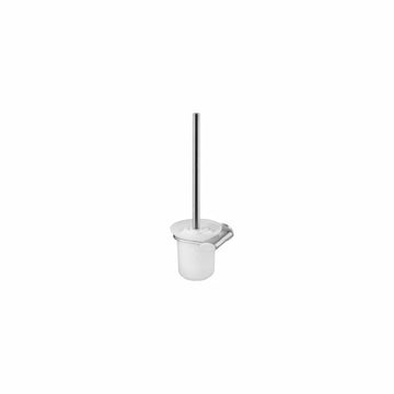 Perie WC cu suport side Bisk satin nichel, crom mat