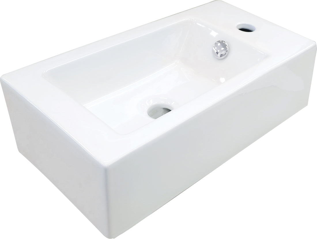 Lavoar ceramic, blat, dreapta, Deante Square CGS_6U2R, alb grossmann.ro