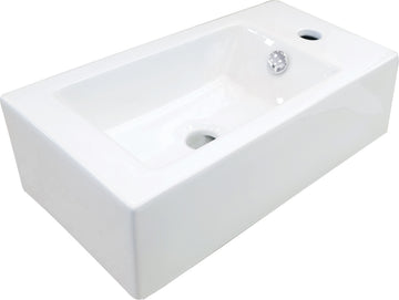 Lavoar ceramic, blat, dreapta, Deante Square CGS_6U2R, alb grossmann.ro