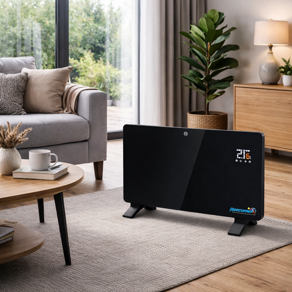 Convector electric digital 2000W, din sticla, Reecomer Sindeco