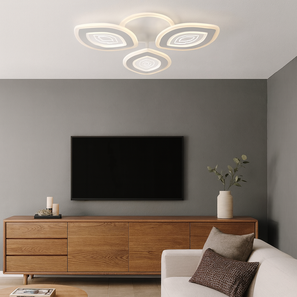LUSTRA LED LIVING 50W 3 BRATE 3 CULORI+IR 480mm x 85