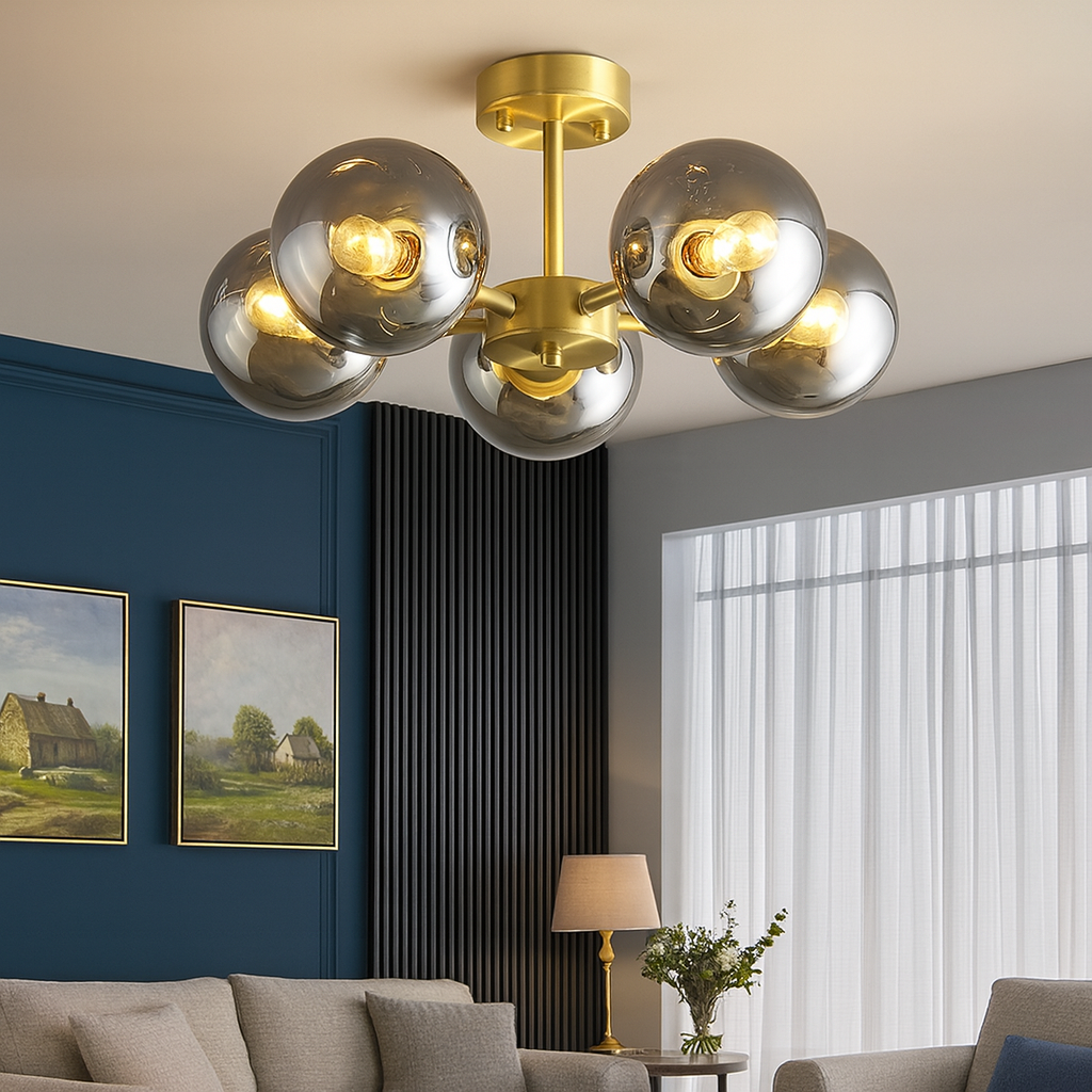 LUSTRA cu design modern 5 becuri