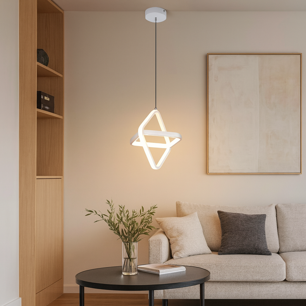 Plafoniera LED cu finisaj alb