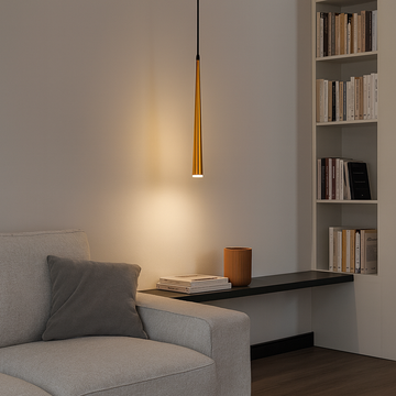Gold LED hanging lamp