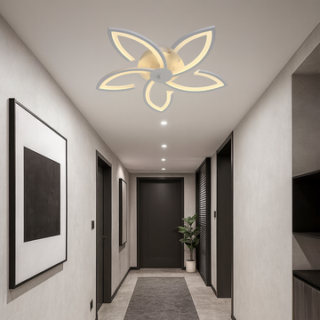 Lustra LED Lotus cu Telecomanda wifi 62cm 2.4G lumina/rece/calda/neutra intensitate reglabila