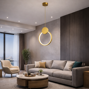 LED Chandelier With 3 Light Functions D22cm Gold 24W