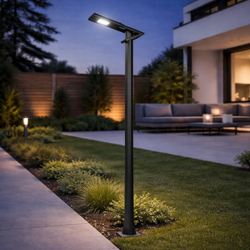 Stalp de gradina parc 3 Metri IP65 30W 4000K lumina neutra +20w lumina blue