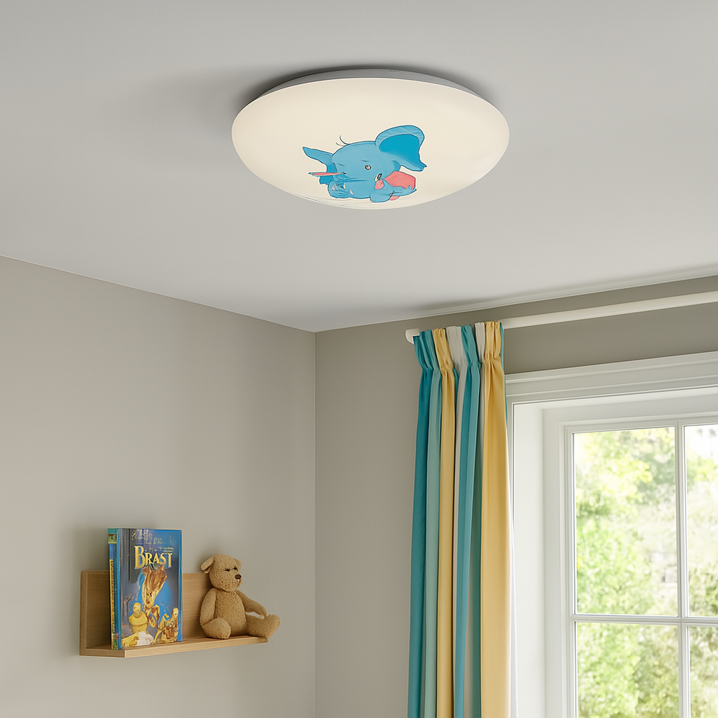 Plafoniera pentru camera copiilor cu Elefant 24W
