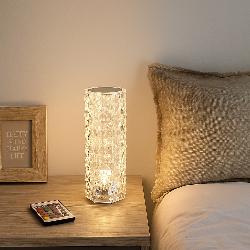 Decorative table lamp with LED Crystal Touch Design RGB 