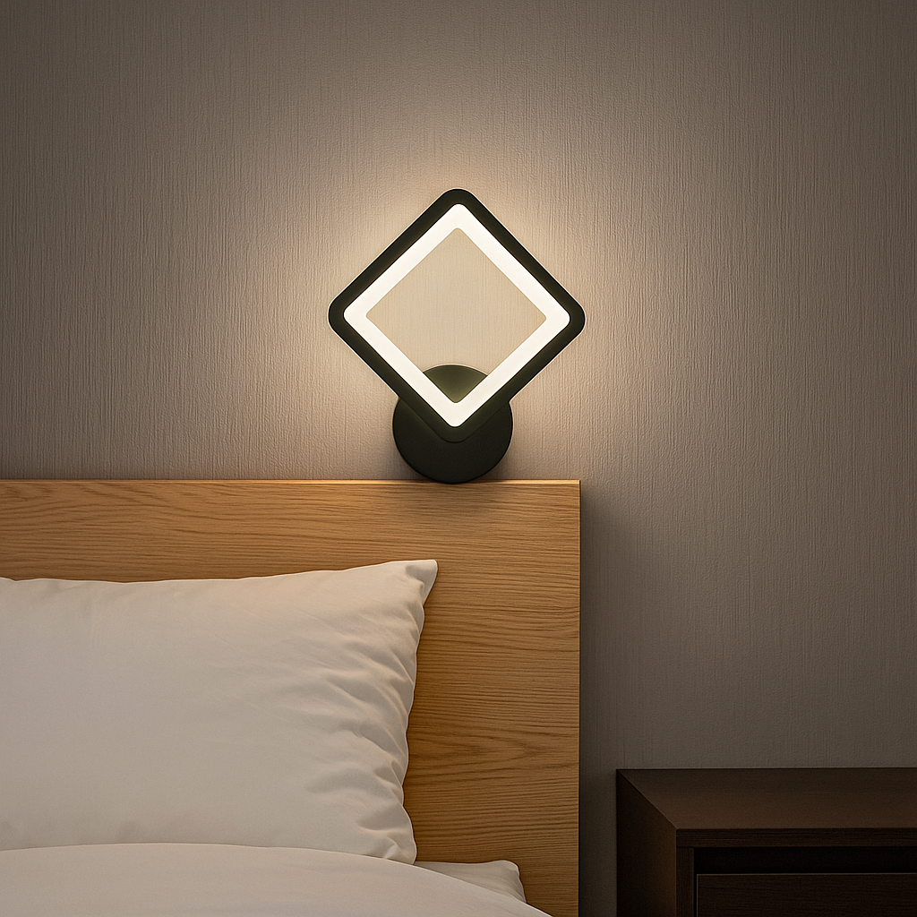 BLACK HEBEA ADJUSTABLE WALL LIGHT 20W/1600LM/3000K/4000K/6500K 