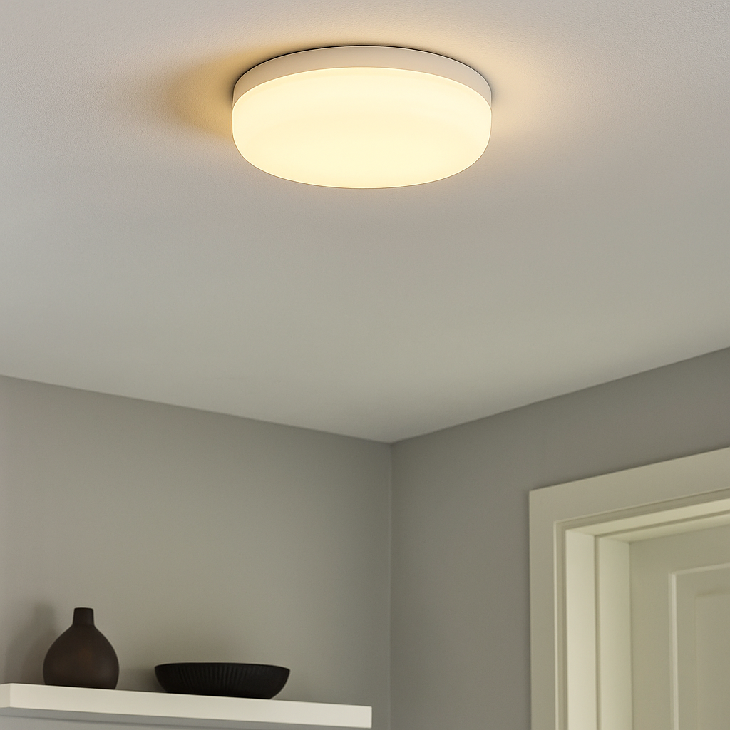 BAT Rotunda LED wall light with sensor 20W=160W, 6500K, cold light, with IP65 protection