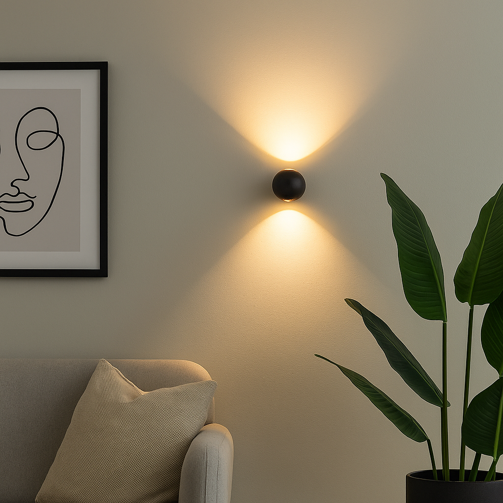 Comet Wall Lamp 2x1w=18W, 3000k, Warm Light