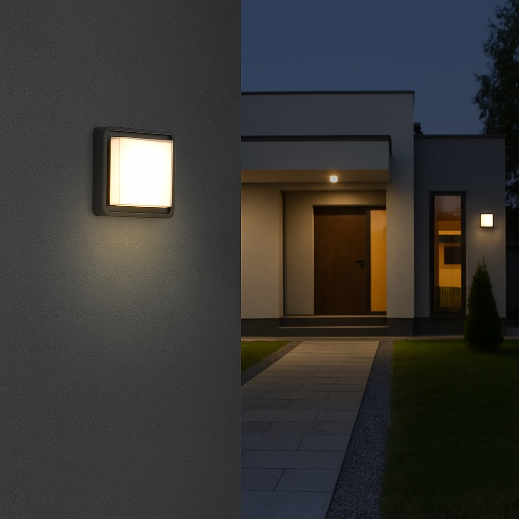 Lara square wall lamp IP65 15W 3000K 1350LM