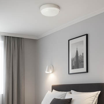 Outdoor LED wall light Rotunda fi180, 12W=100W, 4000K, neutral light, with IP65 protection 