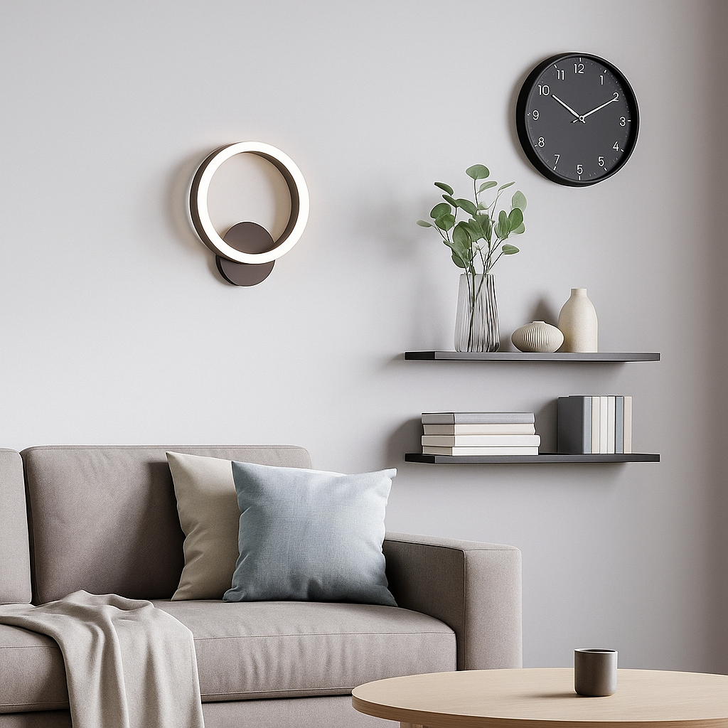 Brown LED wall light THEMIS 18W/1100LM 200mm