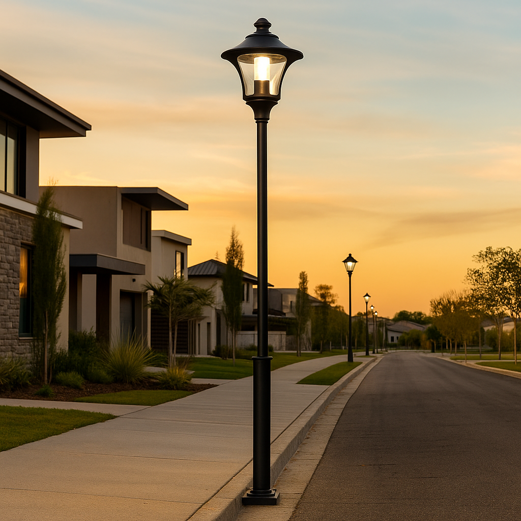 Street lighting pole 3m with lantern Fumagalli Remo