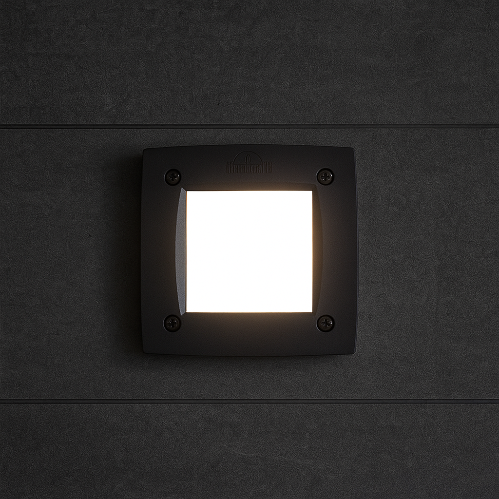 Leti recessed LED wall spotlight + 3W LED