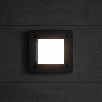 Leti recessed LED wall spotlight + 3W LED