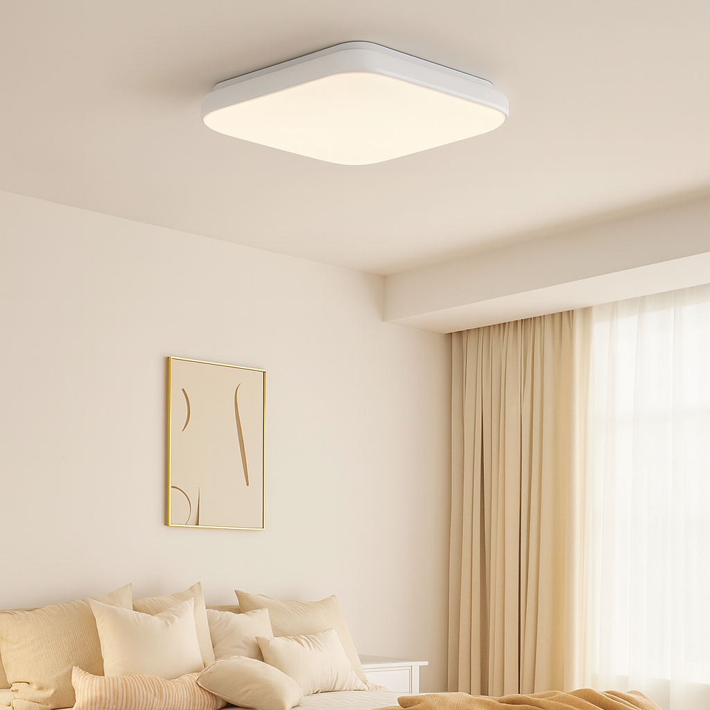 Led ceiling light Slim Milky 18W=160W, 275x275 mm, 6500K, cold light 