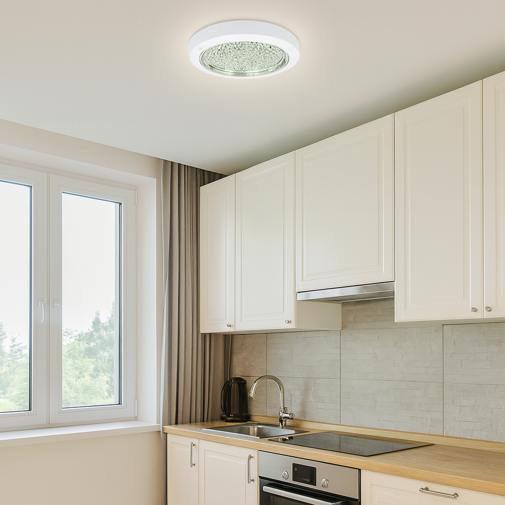 Round LED Ceiling Light For Kitchen 16W 6400K 
