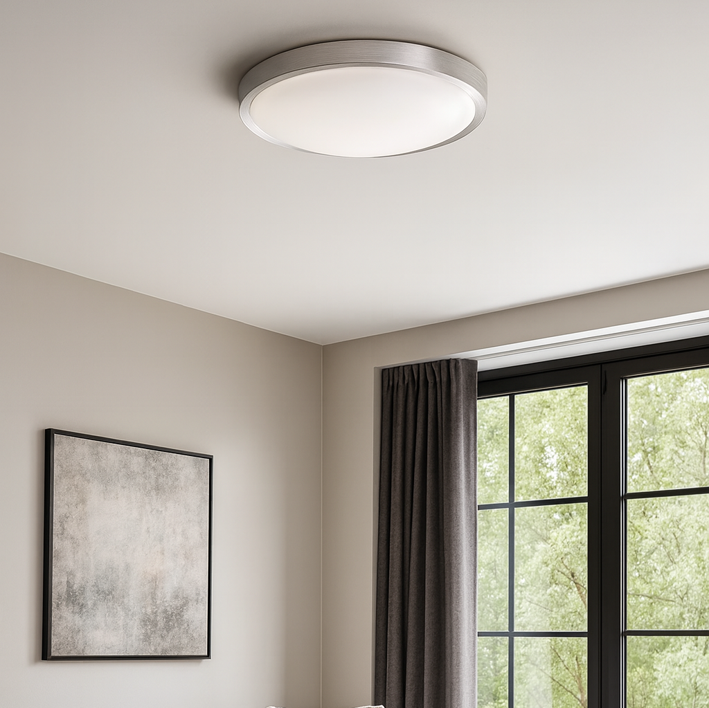 Led ceiling light model Leo round fi330, 16W=120W, 2700K, warm light