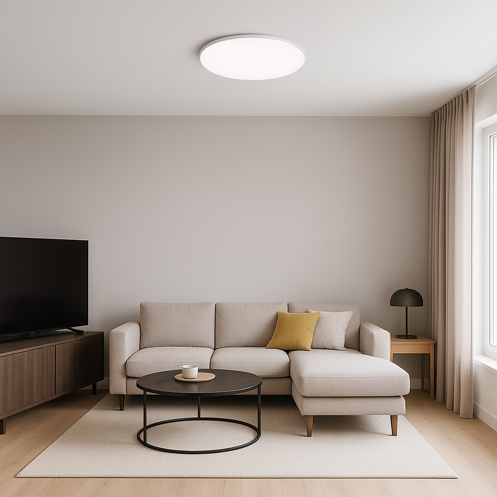 Plafoniera led VERSA IP40 Rama Alba Fi500, 40W, 3000-6500K