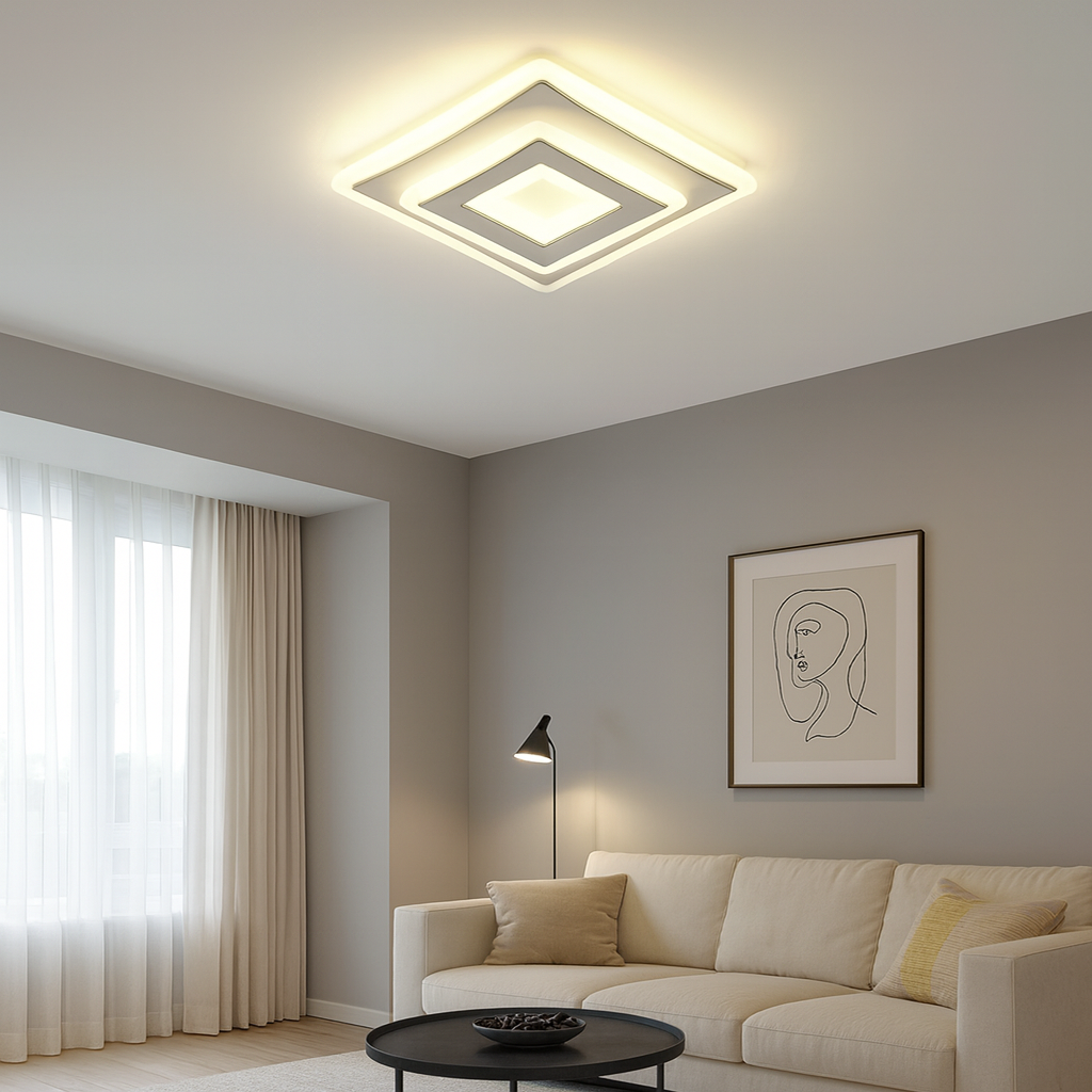 SINOPE LED CEILING LAMP 34W/2900LM 3000K/4000K/6500K 220X220X60MM 