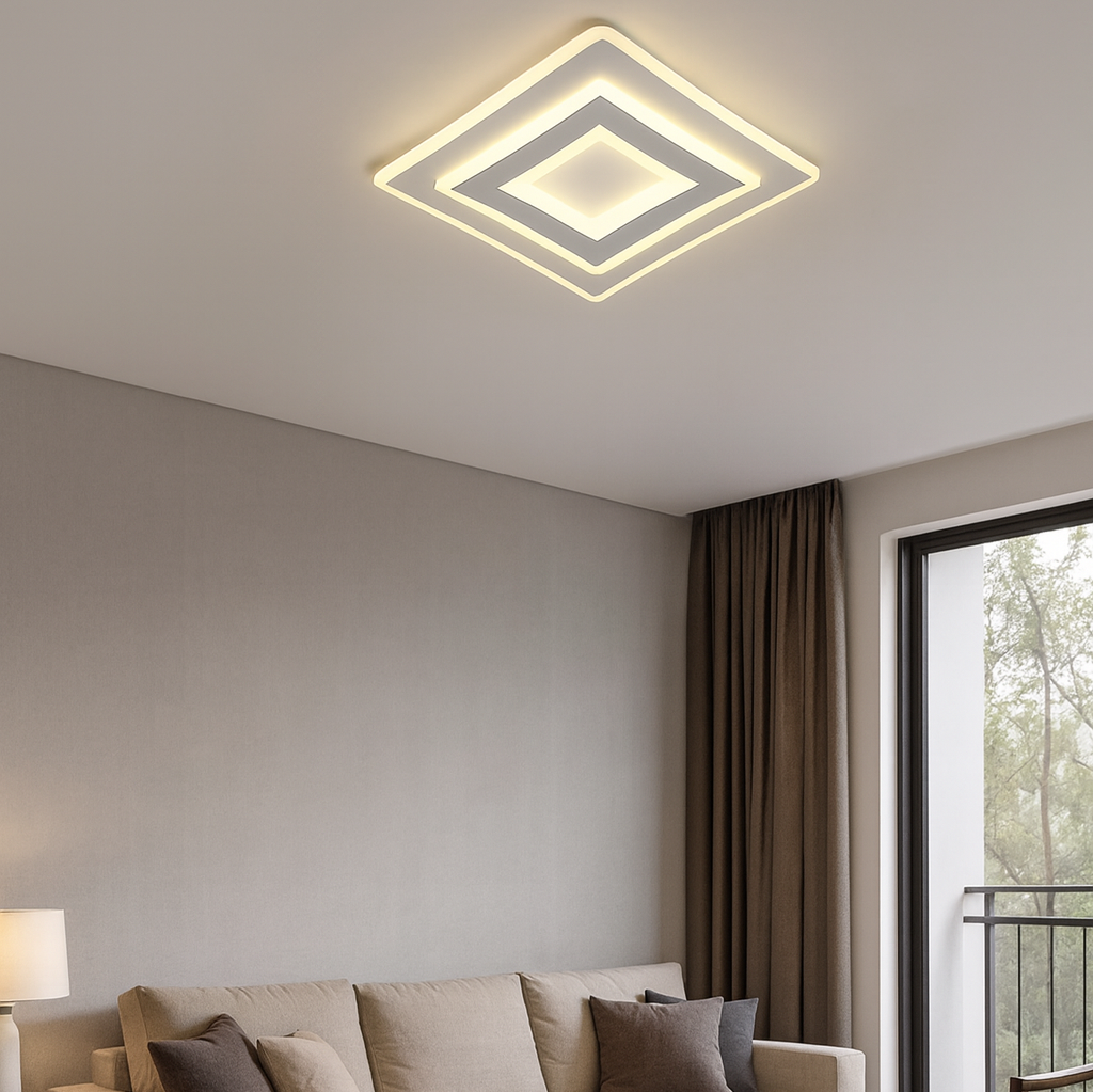 LED CEILING LAMP SINOPE 76W/5450LM 3000K/4000K/6500K 400X400X60MM 