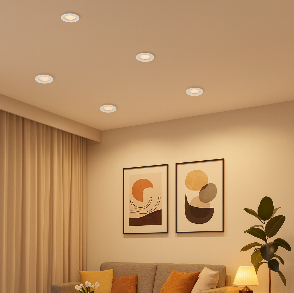 Round Led Spot Transparent Frame 12W/6500K/600lm 