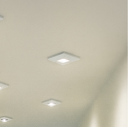 Square LED Spot for Furniture, 35x35mm, 3W 4100K, neutral light