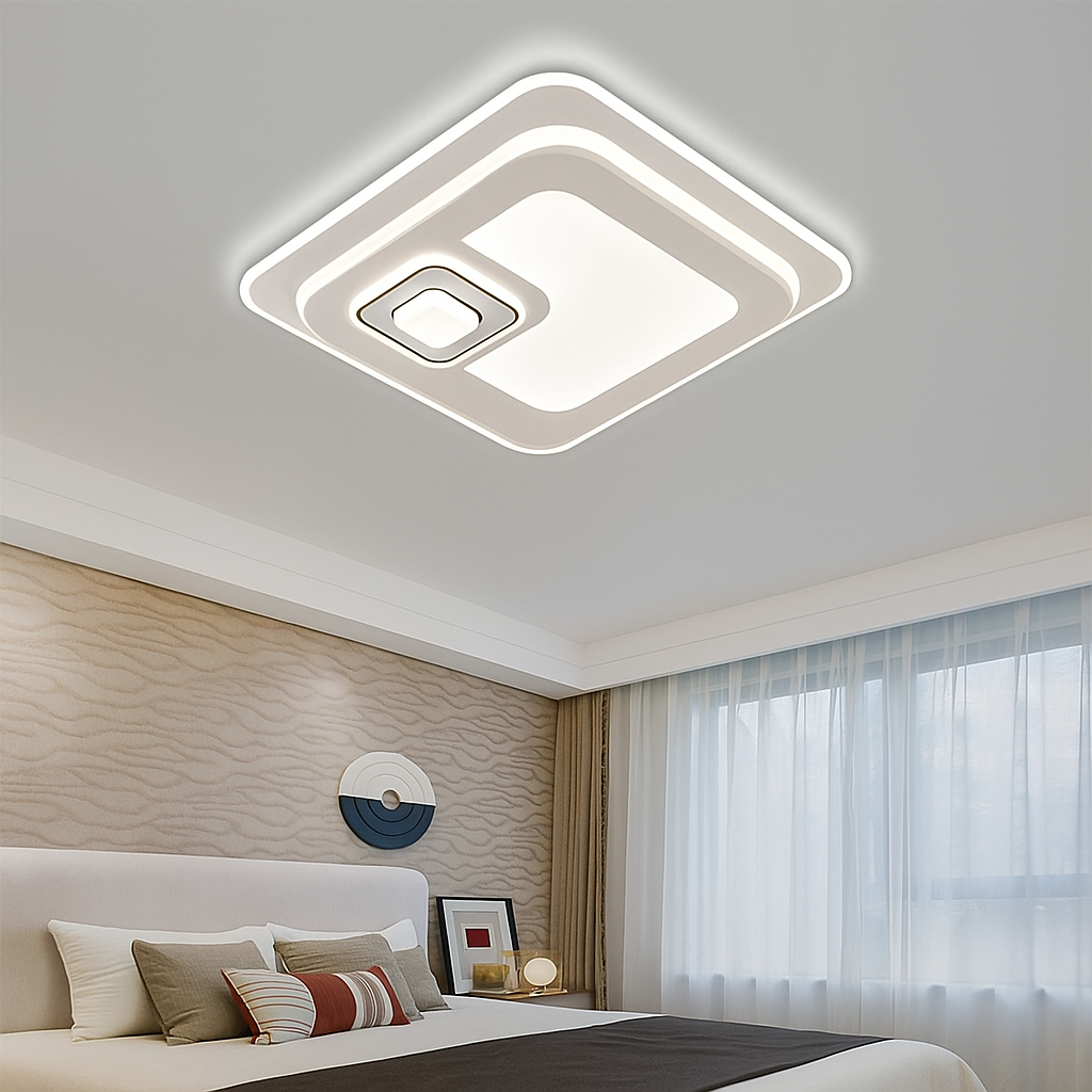 Lustra LED 72W cu Telecomanda wifi D35cm 2.4G lumina/rece/calda/neutra intensitate reglabila